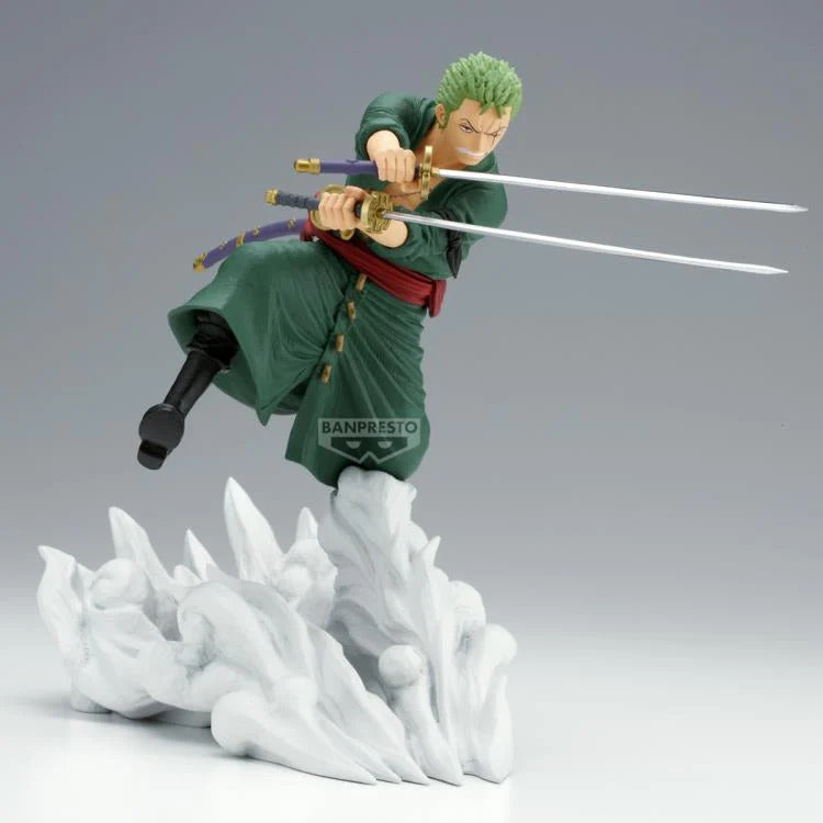 BANPRESTO SENKOZEKKEI FIGURE - RORONOA ZORO (EGGHEAD VER.) - ONE PIECE BANPRESTO SENKOZEKKEI FIGURE - RORONOA ZORO (EGGHEAD VER.) - ONE PIECE